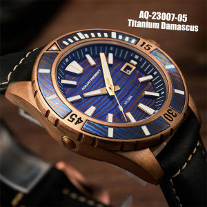 Aquatrident CUSN8 Watch Bronze Case Automatic Mechanical Watch 200M Waterproof Clock Swiss Luminous Military Retro Watch Mens Bronze Watch
