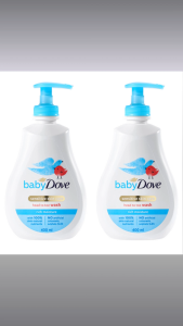 Baby Dove Baby Body Wash Rich Moisture 400ml 2 Pack | Mild & Moisturizing Baby Cleanser | Pump Type | Safe for Infants & Children | Head-to-Toe Use