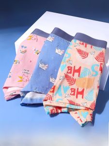 MiiOW | Quần lót trẻ em Catman Cotton nguyên chất Quần đùi nam bé gái Quần đùi bốn góc cho bé trai và bé gái Quần lót thoáng khí thấm hút nhanh khô kháng khuẩn