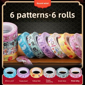 Comfortable Silk Guitar Tape for Guzheng And Pipa Instrument Cartoon Performance Design Breathable And Colorful Adult And Kids