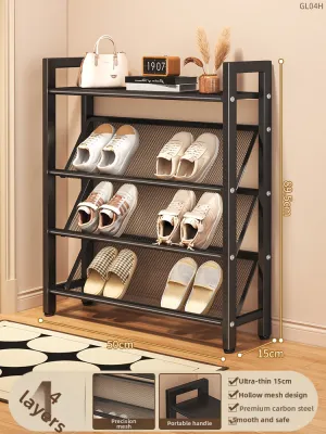 JIAJIESHI | Ultra-thin Slim Narrow Multilayer Shoe Rack
