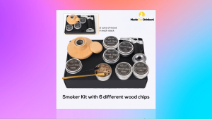 [Made For Drinkers] Cocktail Whisky Smoker Aroma Kit Set with 6 different wood chips