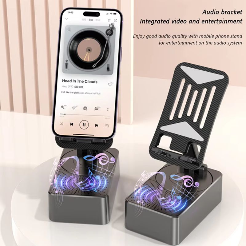 ที่วางโทรศัพท์ พร้อมลำโพงบลูทูธ ขาตั้งโทรศัพท์มือถือ แท่นชาร์จเร็วโทรศัพท์Phone stand Bluetooth speakerแท่นวางมือถือB282
