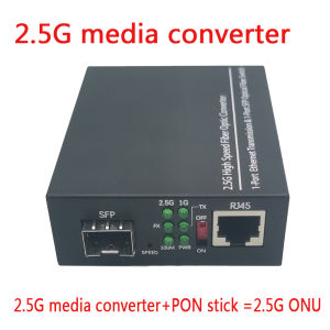 2.5G Media Converter XPON SFP Stick Module GPON/EPON Bridge Mode ONU Fiber Optic Transceiver WEB Compatible Mikrotik ODI MA5671A