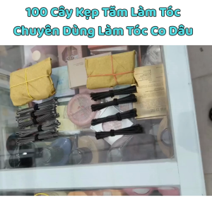 Kẹp Tăm Làm Tóc Chuyên Dùng Làm Tóc Cô Dâu  1 gói 100 cây Kẹp tăm đen xẹt mái xẹt tăm thẳng.