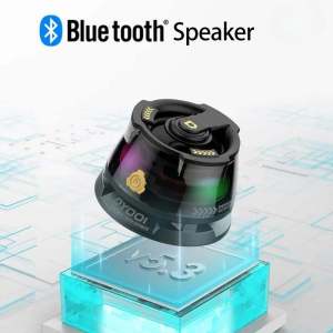 ♥ SFREE Shipping ♥ Mini Blue Tooth Speaker Magnetic Speaker Outdoor Home Music Player Magnetic Attraction Subwoofer LED Lights Cool Portable Phone Holder Speaker 5.3