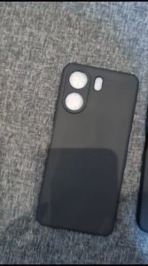 case vivo iqoo 12 5g macaron black case square soft case