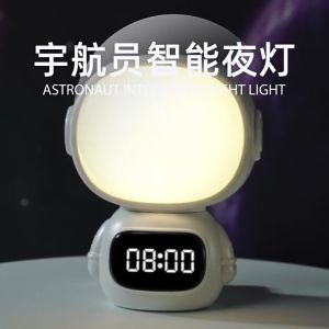 Đèn ngủ PHI HÀNH GIA có đồng hồ sạc tích điện 3 màu sáng có remote điều khiển nhỏ gọn hiện đại