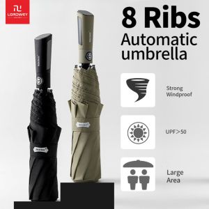 Lordwey & parachase ô dù sang trọng cho nam nữ cỡ lớn có thể gập lại ô tự động Windproof mạnh mẽ 8K du lịch Golf ô dù