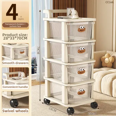 Multi-level Drawer-type Storage Cabinet for Children