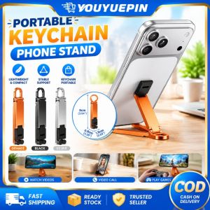 Youyuepin Mini Keychain giá đỡ điện thoại Xách Tay Có Thể Gập Lại Giá giữ điện thoại có thể chỉnh góc Trọng Lượng Nhẹ chân đế sạc để bàn Nhựa Cho Du Lịch Văn Phòng điện thoại thông minh phổ thông Phụ Kiện