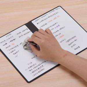 Leather White Board Book Is Convenient To Carry Can Be Repeatedly Erased Folded And Easy To Write Office Records Memos Notebooks