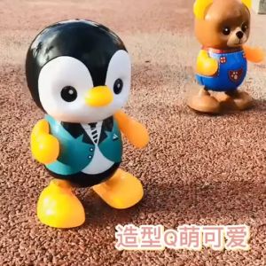 Đồ chơi âm thanh Chim cánh cụt nhảy pin siêu nhân nhện nhảy pin có nhạc phi hành gia