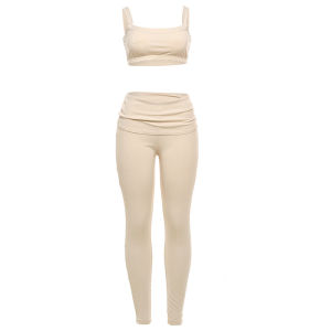 กางเกงขายาวทรงหลวมเอวสูง ทรงเข้ารูป กางเกงขายาวลำลองสำหรับผู้หญิง ฤดูใบไม้ร่วง 2025 กางเกงขายาวทรงหลวม PU ผ้าผสม