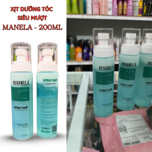Xịt Dưỡng Tóc Mềm Mượt MANELA 200ml  Giúp tóc mềm mượt óng ả  bảo vệ tóc và chóng nhiệt.