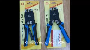 Kìm bấm cáp mạng Talon TL-500A Tặng 20 hạt mạng RJ45 chất lượng cao