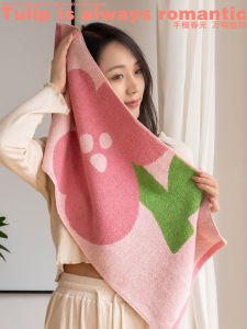 ผ้าขนหนูดอกทิวลิปสำหรับผู้หญิงใช้ในบ้านผ้าฝ้ายแท้อ่อนนุ่มสดใสเพิ่มความหนาผ้าฝ้ายล้วนผ้าเช็ดหน้าสำหรับห้องน้ำแบบสดใสน่ารัก