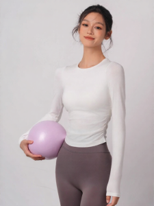 FITNESSGIRL | Padded Long Sleeve Quick-Drying Yoga Top