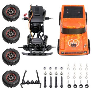 AX1801 1/24 RC Crawler Chassis Kit128mm Frame With Painted Body Shell Full Upgrade Parts For SCX24 RC Car