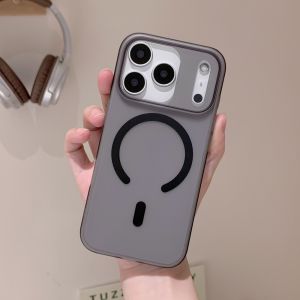 เคส Candy Matte Slim Magnetic สำหรับ Magsafe สำหรับ iPhone 17 Air 16 15 14 13 12 11 17 Pro Max Plus  วัสดุแข็ง PC รองรับการชาร์จไร้สาย