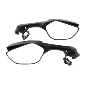 Motorcycle Rearview MIrror with LED Turn Anti Glare Signal Light For Ninja ZX 10R ZX 10R 2015 2016 2020 H2 2015 CBR500R CBR650R