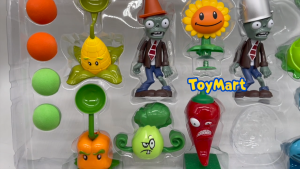Plants vs Zombies Action Figures Battle Toy Set Shoot Soft Balls Kids Fun Playset 3+