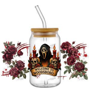 Funko | Popular Horror Movie Spook Killer Art 16oz UV DTF 3D Transfer Sticker Decals Wraps Glass Can Cups Creative Craft DIY Gifts