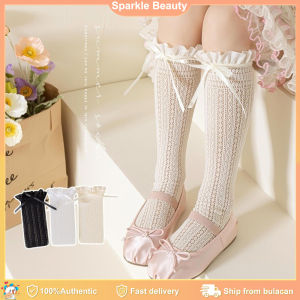 Japanese Style Sweet Girl Knee High Socks Princess Bow Lace Socks Girls Lolita Korean Style