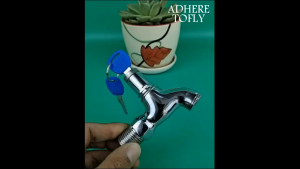 Lock Key Alloy Anti-theft Faucet Water Tap with Body Single Hole Key Switch Faucet Bibcocks for Kitchen Outdoor Garden