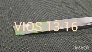 คิ้วฝากระโปรงท้าย คิ้วท้าย ชุปโครเมี่ยม รุ่นรองท๊อป- มีรูกุญแจ โตโยต้า วีออส Toyota Vios 2013 2014 2015 2016 ใส่ร่วมกันได้ A