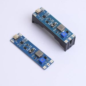 Lithium Battery Charge Discharge Boost Module Type-C 3.7V to 9V 12V Adjustable Step Up Voltage Regulator Integrated Board 2A