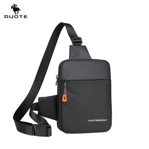 AUOTE Mens Chest Bag Casual Shoulder Bag Cross Body Bag Pouch Bag Lightweight Casual Bag Fashion Shoulder Bag Waterproof Casual Sport Street Bag for Travel Outdoor