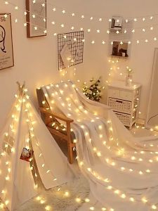 Gratis Ongkir - Lampu Natal Model Bintang Warna Warni Hias Natal 8 Meter Tahan Air Import