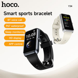 【New Support Calling 】HOCO Y34 Smart Sports Watch Bracelet 1.47inchTouch Screen Smart Band IP67 Waterproof Support Exercise Heart Rate SLeep Monitoring Smart Bracelet