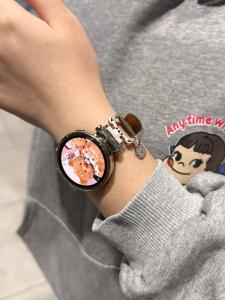 New Bear Clasp Metal Leather Strap Compatible with Huawei GT5 GT4 Watch3 pro GT32 Advanced Fit3 Smartwatch Band Accessories