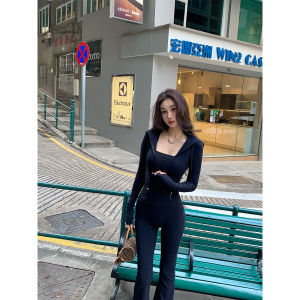 Slim Fit Asymmetric Zip Hooded Workout Jacket
