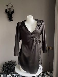 ชุดเดรสซาตินแบบผูกข้าง 2751, ชุดนอนช่วยใช้เมื่อกลับไป จัดส่งที่คุณค่า