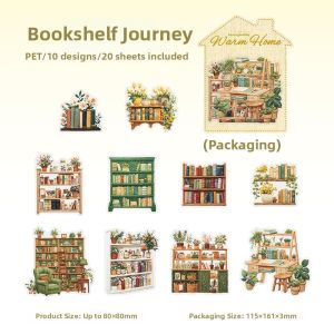 Light Vintage Embroidery Simulation PET Stickers