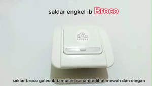 BROCO SAKLAR TUNGGAL ENGKEL GALLEO G161-55S WHITE TUNGGAL