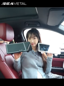 SEAMETAL Car Sun Visor Mirror Makeup Sun-shading Cosmetic Mirror Vanity Mirror Automobile  Car Mirror Car Makeup Mirror With Led Light