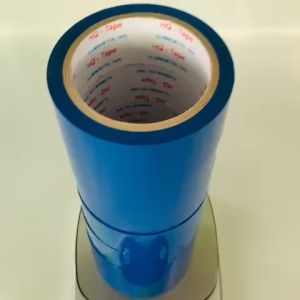 Băng keo màu xanh dương OPP rộng 4cm dài 65 mét lõi giấy 3mm 1 cây 7 cuộn - Shop Út Lớn