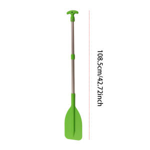 Telescoping Emergency Boat Paddle Aluminum Shaft Single-head Boat Oars 53.5-108.5cm Adjustable Length Rafting Canoe Kayak Paddle