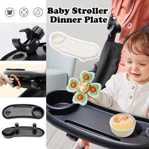 Universal Baby Stroller Dinner Plate & Milk Bottle Cup Rack: Essential Stroller Accessories