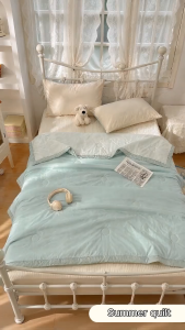 YANYANGTIAN Cooling Ice Skin Quilt and air-conditioning quilt Ice silk machine washable Skin-friendly Quilt Double-Sided Cool-Touch