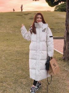 Womens Mid-Length Thickened down Jacket Oversize Cotton Coat Super Slimming Winter Fashion Korean Style Long Sleeve Zipper