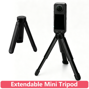 Small Tabletop Mini Tripod for GoPro DJI Insta360 Action Camera Portable Desktop Stand for Video Call Selfie Vlog