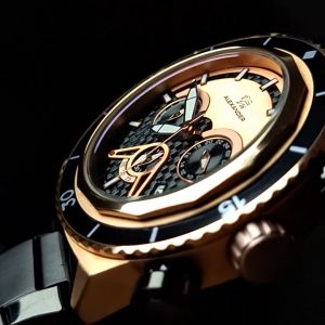 ALEXANDER 9004 JAM TANGAN PRIA CHRONO AKTIF DATE AKTIF TALI RANTAI 3ATM WATER RESISTANT