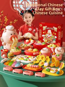 HUANGEN | Nontoxic Food Theme Modeling Clay Set