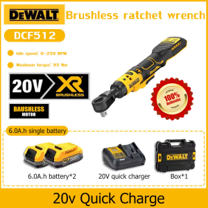 【100% Authentic】DEWALT DCF512 Ratchet Wrench Brushless Cordless Handheld Electric Wrench 95Nm Right Angle Wrench