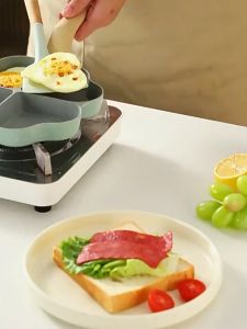 心形星形煎蛋锅,麦饭石迷你蛋饺锅,电磁炉小煎锅#Heart-shaped Star Egg Frying Pan Maifan Stone Mini Egg Dumpling Pan Electric Stove Small Frying Pan.